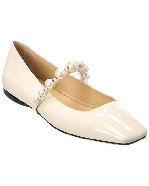 jimmy choo white flats.